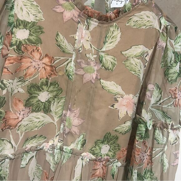 Princess Polly EDEN BLOOM MINI FLORAL DRESS BLUSH - Picture 11 of 14